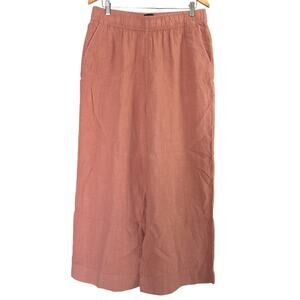 Tahari Linen Wide Leg Pull On Pants Size X-Large